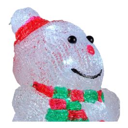 Lumineo Figura acrílica LED para interior 13x10x16cm, 16 LEDs, modelos surtidos (reno, santa, muñeco de nieve, oso)