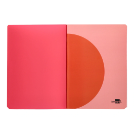 Liderpapel Libreta 360 Tapa Plástico A4 48 Hojas 90gr Cuadro 3mm Colores Surtidos