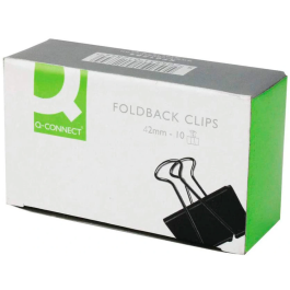 Q-connect Pinza sujetapapeles metálica reversible n.4 42 mm caja de 10 unidades