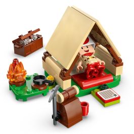 LEGO 72040 Super Mario Acampada con el Capitán Toad Set de Expansión con Tienda, Hoguera y 3 Figuras