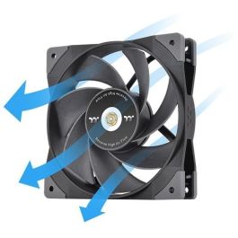 Thermaltake Ventilador de PC SWAFAN GT12 de 120mm - Refrigerador de Aire Hidráulico Negro para Carcasa de Ordenador