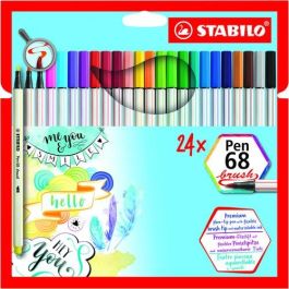 Stabilo Rotuladores Pen 68 Brush C-Surtidos Estuche 24 Ud Precio: 26.49999946. SKU: S8417612