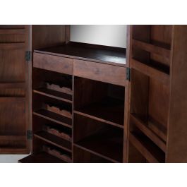 GINER Y COLOMER Mueble Bar Madera de Mango y Metal Cerezo 179 cm Alto