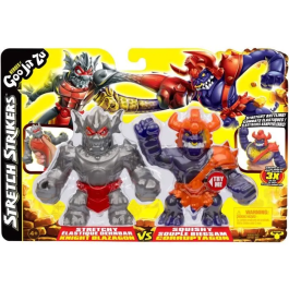 Strikers Blaz vs Corr Figura Duo 11cm Goo Jit Zu - Lucha Épica con Armadura de Guerrero HER0630996427903