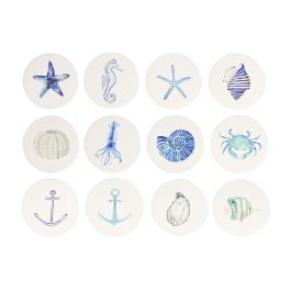 DKD Home Decor Posavasos Mediterraneo Azul Blanco Dolomita Corcho 10.8 x 10.8 x 0.7 cm (72 Unidades) Precio: 153.58999964. SKU: B1HMD6LTW9