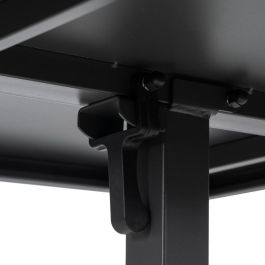 Mesa Auxiliar Plegable Antracita Acero 70 X 70 X 74 cm