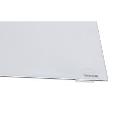 DKD Home Decor Consola Gris Claro Transparente Cristal y MDF 120 x 40 x 76 cm