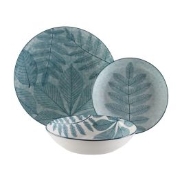 Vajilla Versa Aylen Azul Porcelana 18 Piezas