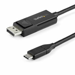 Adaptador USB C a DisplayPort Startech CDP2DP1MBD Negro 1 m Adaptador USB C a DisplayPort Startech CDP2DP1MBD Negro 1 m