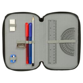 Safta Plumier Escolar Triple Cremallera 37 Piezas Naruto 195x125x55 mm