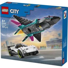 Lego City Juego de Construccion Jet vs. Coche, Recomendado para 6 Años