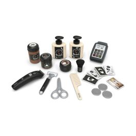 Smoby Set de Juego Salón de Peluquería y Barbería para Niños con Tocador, Espejo, Ducha y Caja Registradora