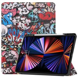 CoreParts Cover for iPad Pro 12.9" 2021 For iPad Pro 12.9" 5th Gen (2021) Tri-fold Caster TPU Cover Built-in S Pen Holder with Auto Wake Function - Graffiti Style Precio: 10.89. SKU: B18FSYLJ2E