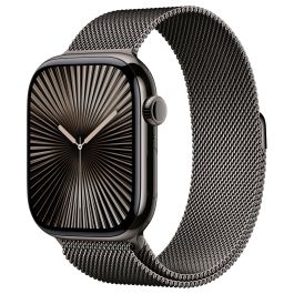 Apple Watch Series 10 GPS + Cellular 46mm Caja de Titanio Gris con Correa Milanese Loop Gris S/M Precio: 980.50000059. SKU: B1HTTCP4A8