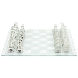 Juego de ajedrez de vidrio