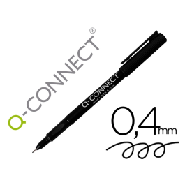 Q-connect Rotulador punta de fibra negro 0,4 mm escritura nítida y precisa Precio: 4.58999948. SKU: B1EL7NLG7L