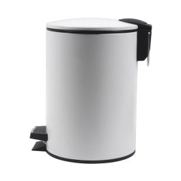 Day Cubo de Basura 3 L Blanco con Pedal y Cierre Suave Soft Close, Mate Acero Inoxidable y Plástico d.17.5 x h.23.5 cm Precio: 13.50000025. SKU: B15NTDB2LM