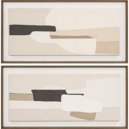 DKD Home Decor Cuadro Abstracto Beige Blanco 4 x 50 x 100 cm (2 Unidades) Lienzo y PS Precio: 90.59000049. SKU: B18BYX2MQP