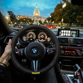 Momo Funda Volante Easy Black-Blk Pu S MOMLSWC0EASBKS 36.5 cm-37.9 cm Estilo Deportivo Universal