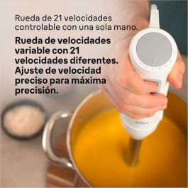 Braun MultiQuick 5 MQ 50001 M Batidora de inmersión 1000W, 21 Velocidades, Acero Inoxidable, Vaso, Sin BPA Gris/Blanco