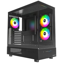 Montech XR TG Caja de PC Torre Negra ATX, micro ATX, Mini-ITX con Iluminación y Filtro Anti-polvo Precio: 94.59000034. SKU: B1DY9AH6X9