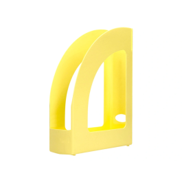 Q-connect Revistero Plástico Amarillo Pastel 320x250x80 mm