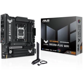 Asus TUF GAMING B850M-PLUS WiFi Placa Base AMD B850 Socket AM5 Micro ATX Wi-Fi 6E Bluetooth 5.3 DDR5 USB 3.2 Gen 2x2 RAID 90MB1IY0-M0EAY0