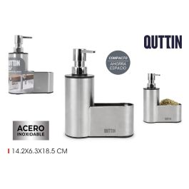 Quttin Portaestropajos con Dispensador - 6,4 x 18,4 x 14,8 cm (12 Unidades) Precio: 75.79000044. SKU: B1CGLPNTEQ