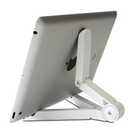 Phoenix technologies Soporte Plegable Universal de Sobremesa para Tablets, Totalmente Abatible, Multi-posición Horizontal, Vertical y Semiacostada