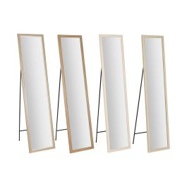 Espejo Vestidor Home ESPRIT Blanco Marrón Beige Gris 35,5 x 40 x 155 cm (4 Unidades)