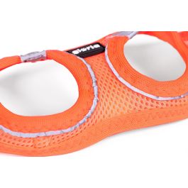 Trek Star Arnés-Vestido Air Mesh Naranja XXXS, ligero y transpirable con elementos reflectantes, para Perro (Cuello 18-20cm, Pecho 24.5-26cm)