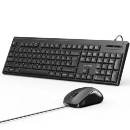 Vention KTYBG-EN Combo Teclado y Ratón con Cable USB-A, 104 Teclas (Inglés), Ratón 1000 DPI, Negro Precio: 13.98999943. SKU: B19ZQ5VW44