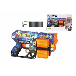 ZURU X-SHOT Dread SONIC Lanzador de Dardos con Cañón Giratorio Doble, Capacidad 12 Dardos, Alcance 27 m Precio: 34.95000058. SKU: S2426049
