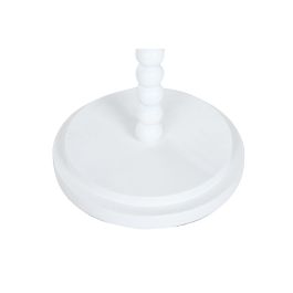 DKD Home Decor Lámpara de Pie Moderna Blanca 40x40x150 cm Metal Poliester