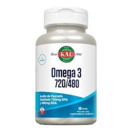 KAL Omega 3 720/480 EPA/DHA, Aceite de Pescado Purificado de Aguas Frías, 60 Perlas para Articulaciones y Cerebro Precio: 24.7900004. SKU: B1J9Y5B7XH