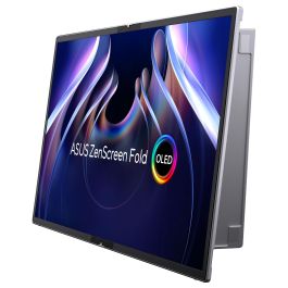ASUS ZenScreen Fold OLED MQ17QH Pantalla Portátil 17.3" Quad HD OLED Plata
