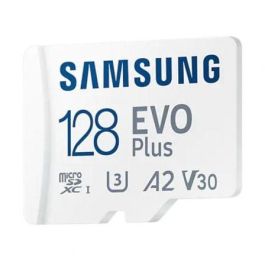 Samsung MB-MC128SA/EU Tarjeta Memoria microSDXC EVO Plus 128GB, 160MB/s, Clase 10 U3 A2 V30, con Adaptador SD para Móvil y Tablet