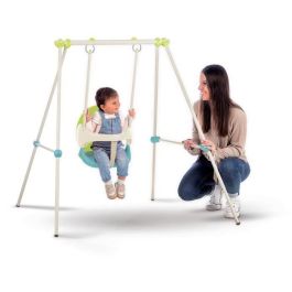 Smoby SMO3032168303041 Pórtico Metal Columpio Bebé Primera Edad - Altura 120 cm con Arco de Seguridad