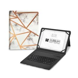 SUBBLIM funda de tablet con teclado bluetooth Keytab Pro BT Trendy Marmol Blanco Precio: 8.49999953. SKU: B18NQ8PD7C