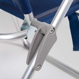 Silla playa plegable aluminio 6 pisiciones 47x60x94 cm con asa. Silla playa plegable aluminio 6 pisiciones 47x60x94 cm con asa.