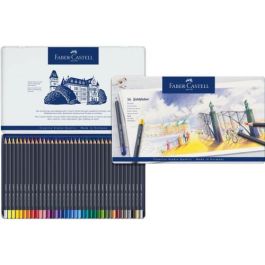 Estuche de Metal con 36 Lápices de Colores Goldfaber. Faber Castell 114736