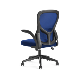 Q-connect Silla Giratoria Base Metal Regulable en Altura 910+75mm Alto 610mm Ancho 550mm Profundo Azul