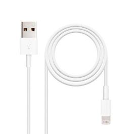 Nano Cable 10.10.0400 Cable USB-A a Lightning Macho, 50 cm, Blanco, Carga y Datos