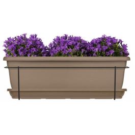 Kit macetero con soporte metálico y bandeja - GARDEN ID Relax - Taupe 50 cm - Reciclado y 100% reciclable - Volumen para plantas Precio: 37.79000005. SKU: B1C3R9FB3C