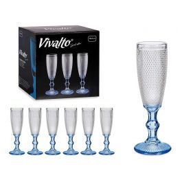 Copa Puntos Cava Vivalto Azul Cobalto 180 ml, 7x20x7 cm (36 Unidades) Precio: 95.78999969. SKU: S3611110