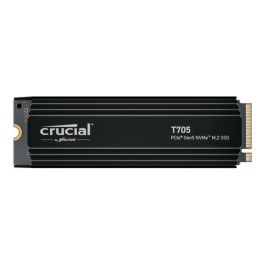 SSD interno para juegos con disipador de calor premium - CRUCIAL - T705 SSD 1TB PCIe Gen5 NVMe M.2 (2024) - CT1000T705SSD5