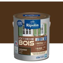 Pintura para madera extrema - Castaño satinado - RIPOLIN - 2,5 L Pintura para madera extrema - Castaño satinado - RIPOLIN - 2,5 L