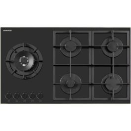 DAEWOO BH9GKF51BNH Placa de gas 5 fuegos 90 cm Negra Precio: 304.50000053. SKU: B1FF48E4C7