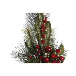 DKD Home Decor Rama Navidad Tradicional Verde Rojo de PVC y Espuma 15x75x30 cm (6 Unidades)