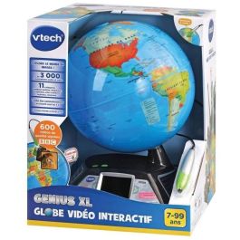 Vtech - Genius XL - Globo de Video Interactivo - Con Lápiz, Pantalla y más de 5h de Videos BBC - Edad 7-99 Años